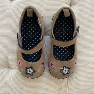 Koala Kids Brown Floral Shoes Size 7C